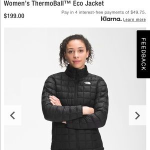 Small thermoball womens jacket.